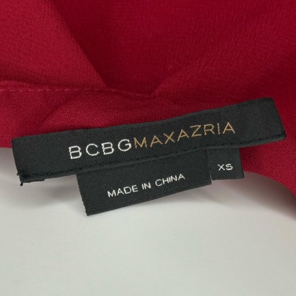 Y2k Vintage Bcbgmaxazria Red Halter Top - Picture 5 of 8